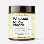 Manuka Honey and Beeswax Whipped Tallow Cream.